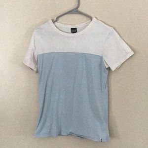 Patagonia Blue/white Colorblock Tee Size M